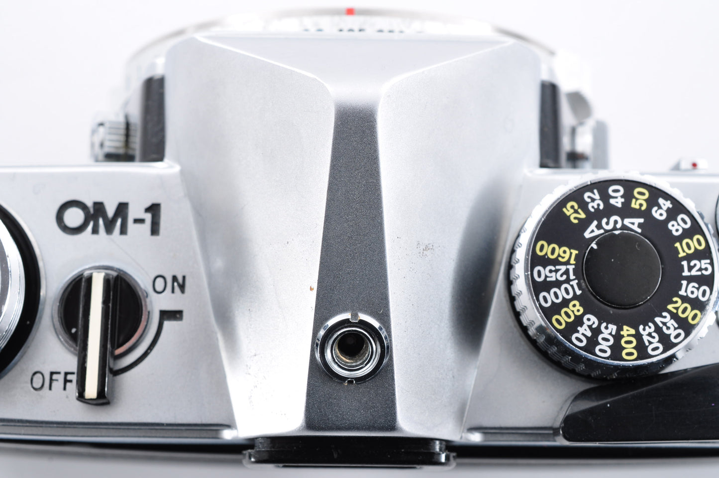 OLYMPUS OM-1 Silver Late model Maintained Meter Works SLR Film Camera From Japan #1080593