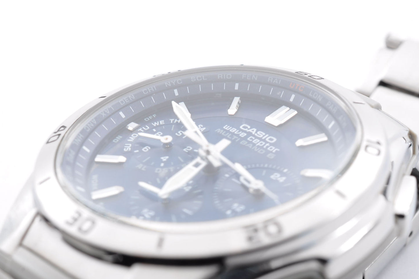 Casio Wave Ceptor WVQ-M410 Men's Tough Solar Radio-Controlled Watch 5174 Used From Japan