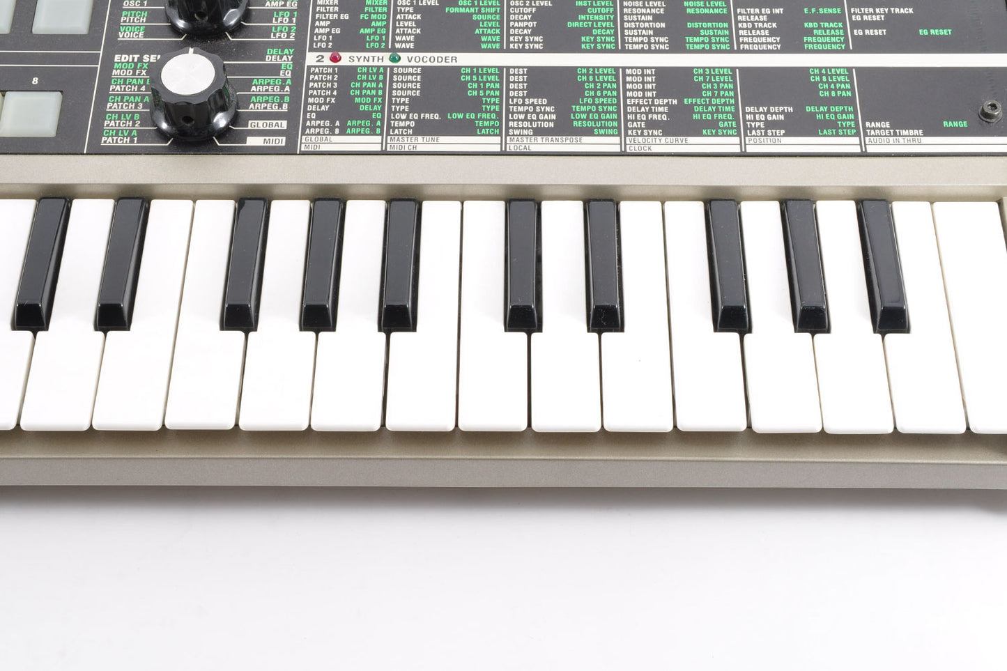 Korg microKORG Synthesizer/Vocoder Keyboard 37Keys w/Softcase Microphone Used From Japan #019887