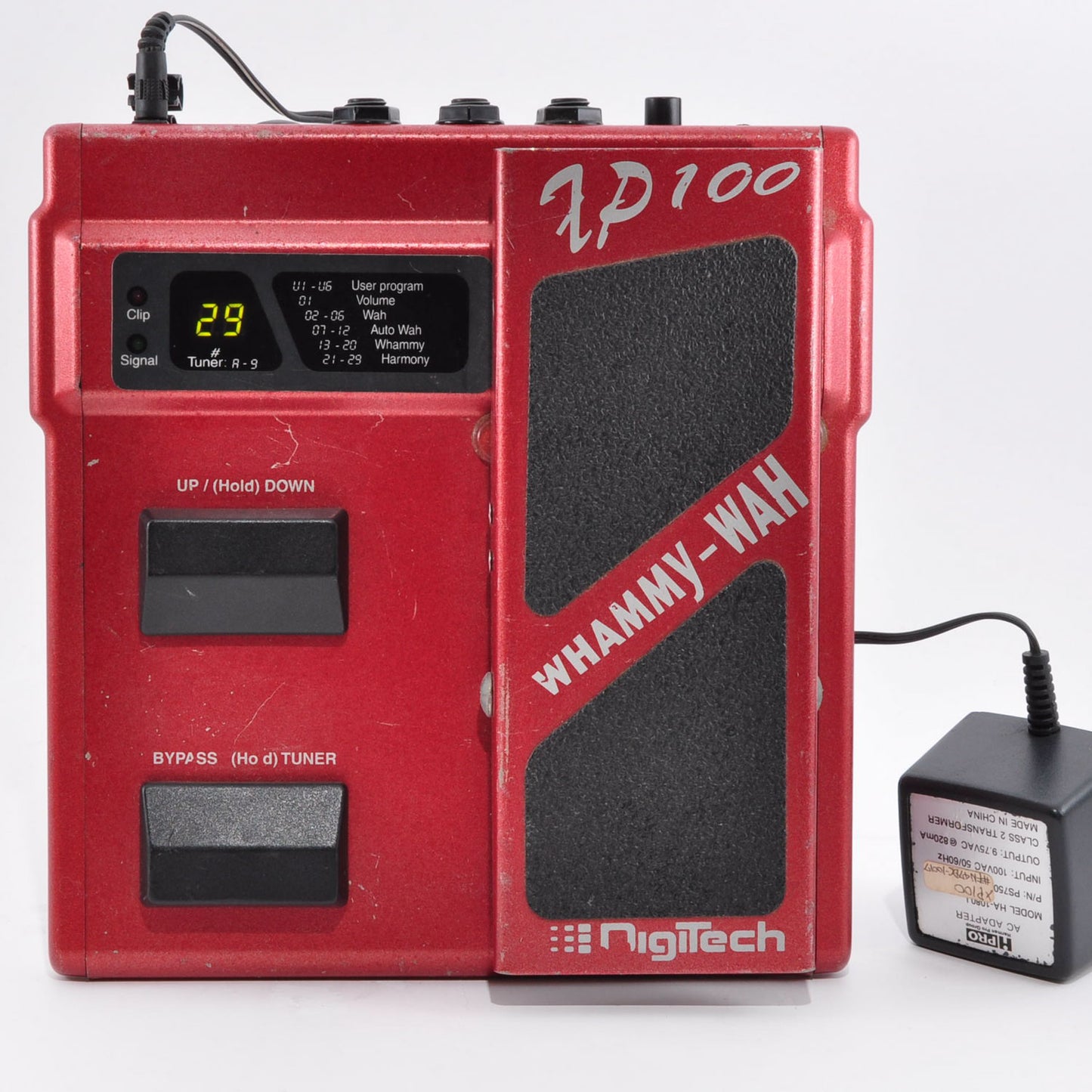 Digitech XP-100 Whammy Wah Pitch Shifter Guitar Effects Pedal w/Adapter From Japan