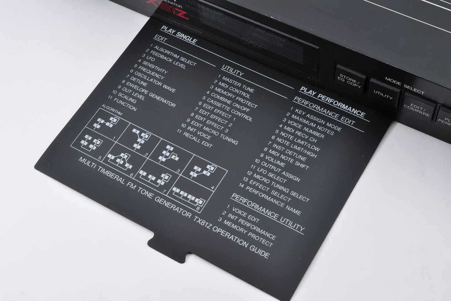 Yamaha TX81Z FM Tone Generator MIDI Synthesizer Made In Japan 1U Rack Mount Used From Japan #26991