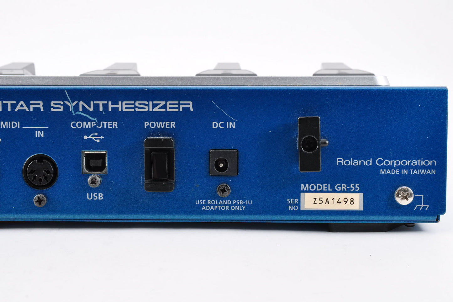 Roland GR-55 Guitar Synthesizer Multi Effects Pedal Blue w/Adapter Used From Japan #Z5A1498