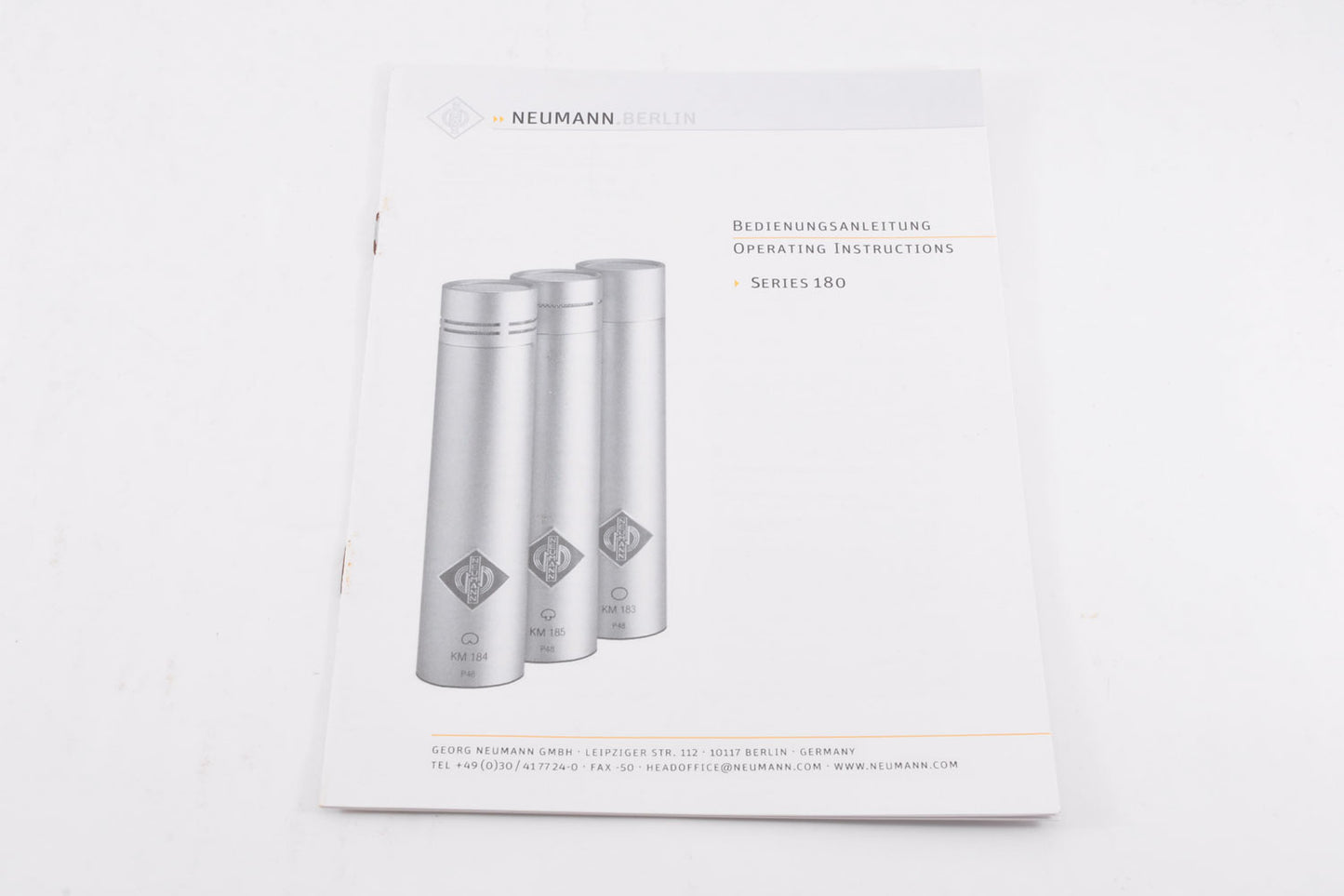 Neumann KM184 Microphone Matched Stereo Pair Matte Black w/Box From Japan #1495196929