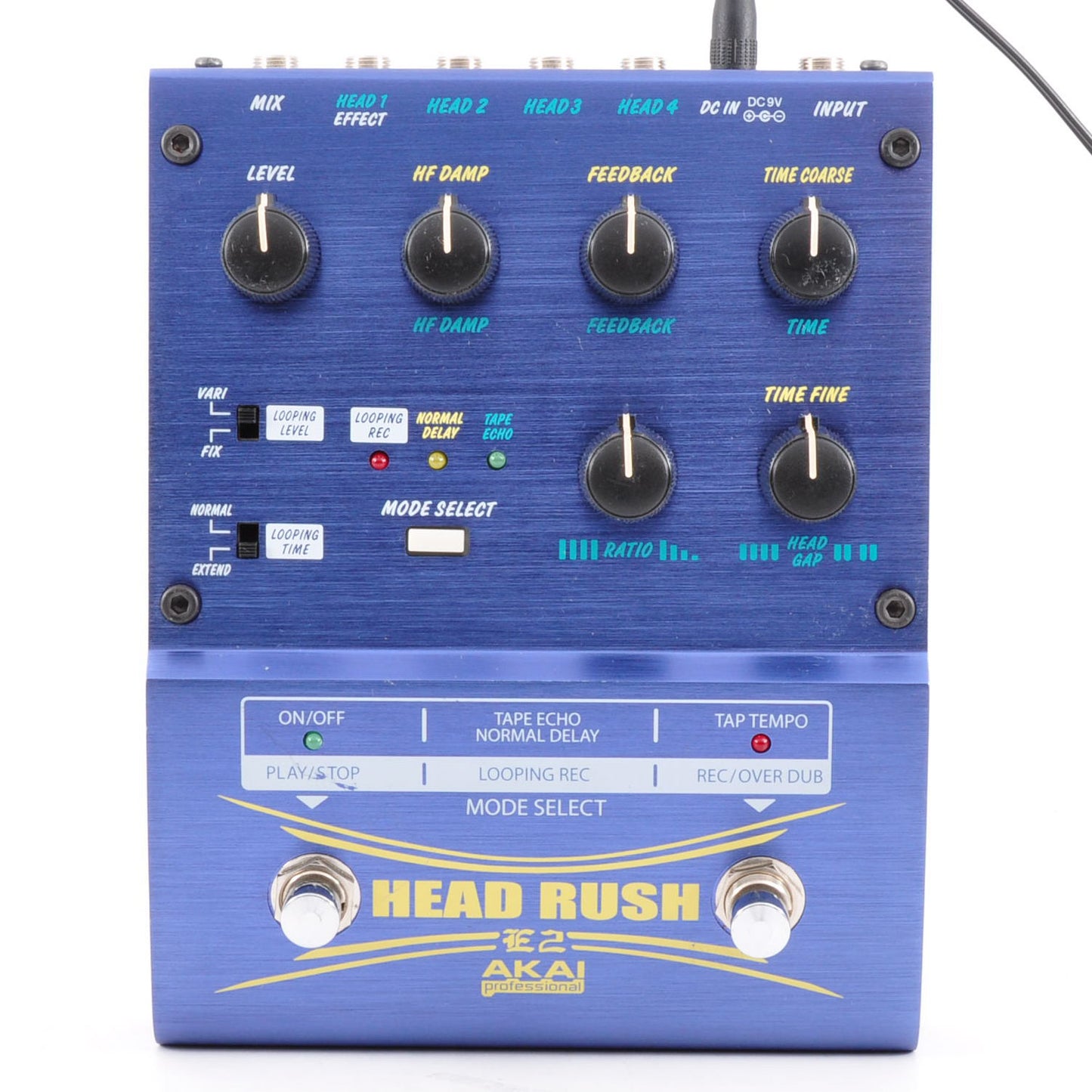 Akai E2 Headrush Tap Delay Tape Echo Looper w/Adapter&Box Effects Pedal Used From Japan #K20804021100021