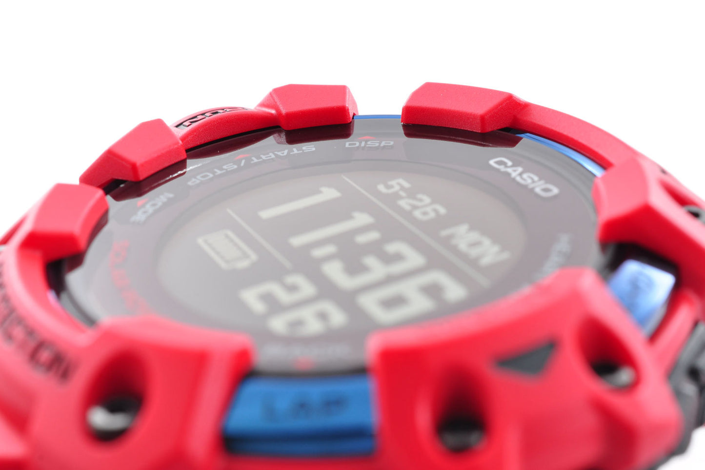 CASIO G-SHOCK G-SQUAD GBD-H1000-4JR Red Solor GPS Men's Watch 3475 Used From Japan