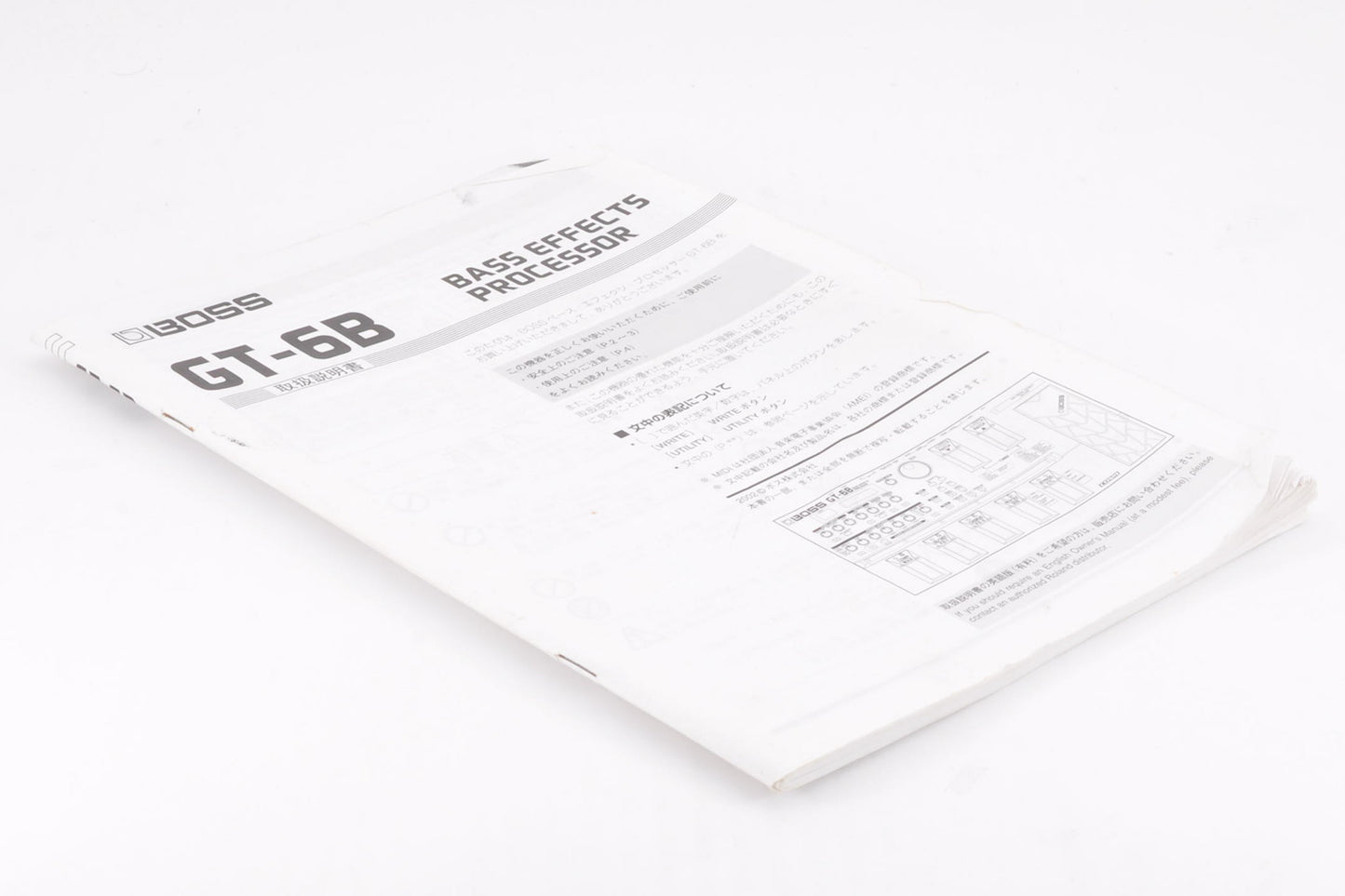 Boss GT-6B Multi Bass Guitar Effects Processor Pedal w/Adapter Used From Japan #AU49999