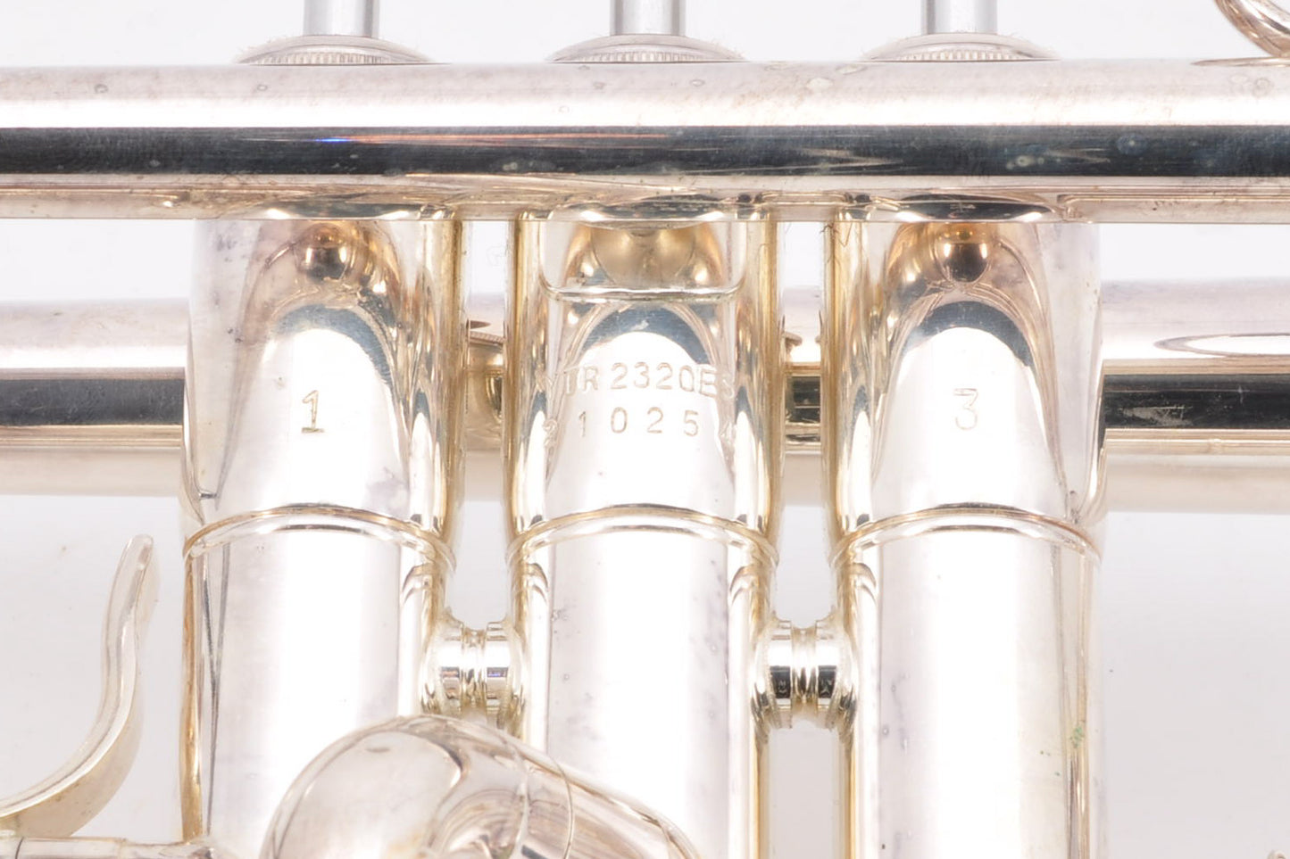 Yamaha YTR-2320ES Trumpet Silver w/Hardcase Mouthpiece Made In Japan Used From Japan #210254