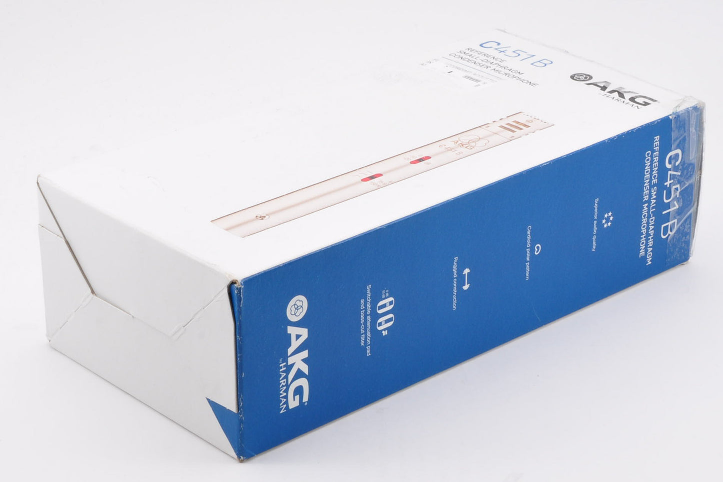 AKG C451B Small Diaphragm Microphone Studio/Live Reference Condenser Mic Used From Japan #50913