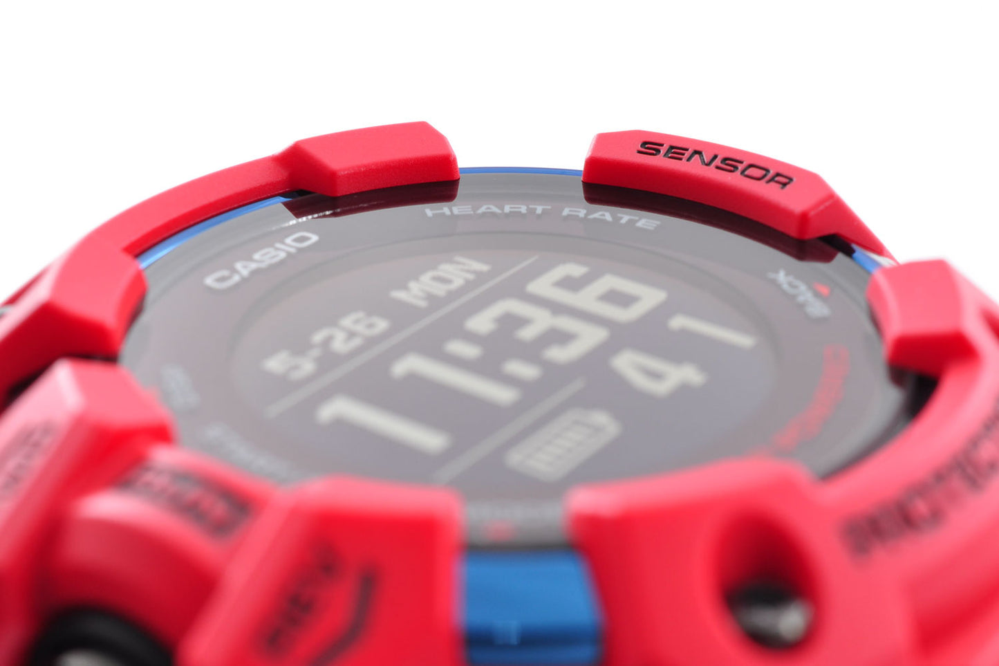 CASIO G-SHOCK G-SQUAD GBD-H1000-4JR Red Solor GPS Men's Watch 3475 Used From Japan