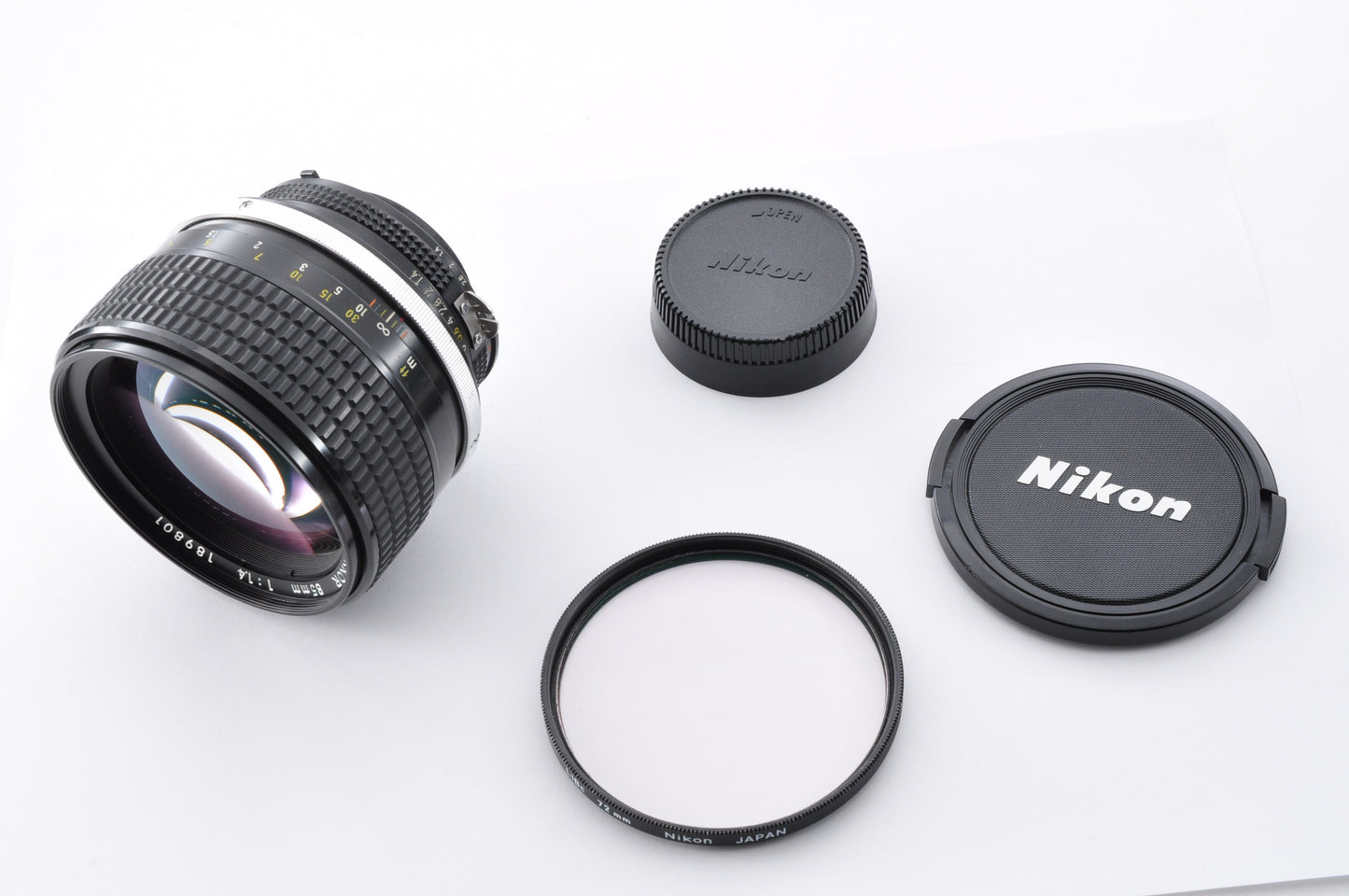 Nikon Ai-s Nikkor 85mm f1.4 Maintained MF portrait Prime Lens Ais From Japan #189801