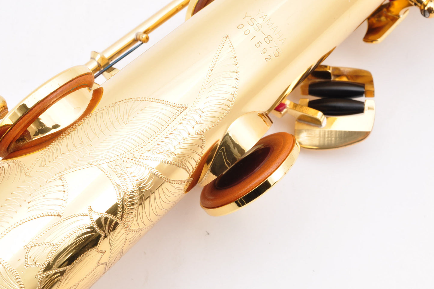 Yamaha YSS-875 Soprano Saxophone M1&M1R Neck w/Hardcase Selmer Mouthpiece Ligature Used From Japan #1592