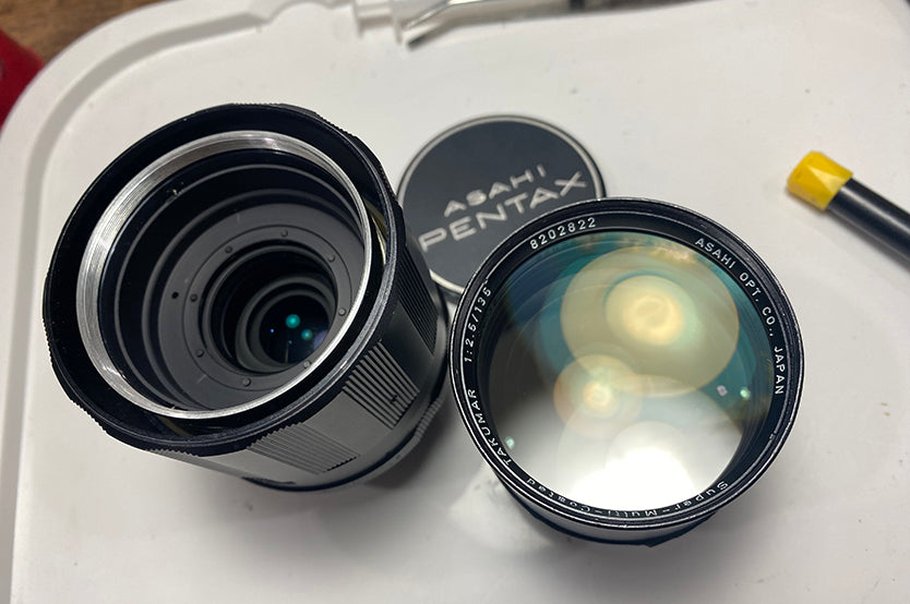 6 Elements Pentax Super-Multi-Coated TAKUMAR 135mm f2.5 Telephoto Prime Lens M42 From Japan #8202822