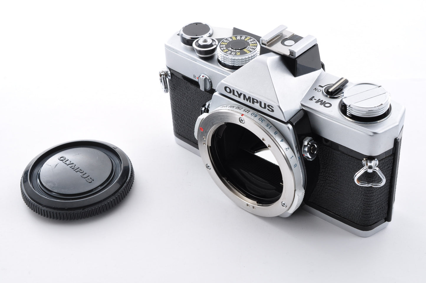 OLYMPUS OM-1 Silver Late model Maintained Meter Works SLR Film Camera From Japan #1080593