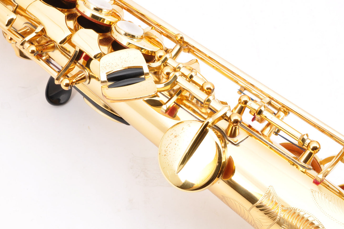 Yamaha YSS-875 Soprano Saxophone M1&M1R Neck w/Hardcase Selmer Mouthpiece Ligature Used From Japan #1592