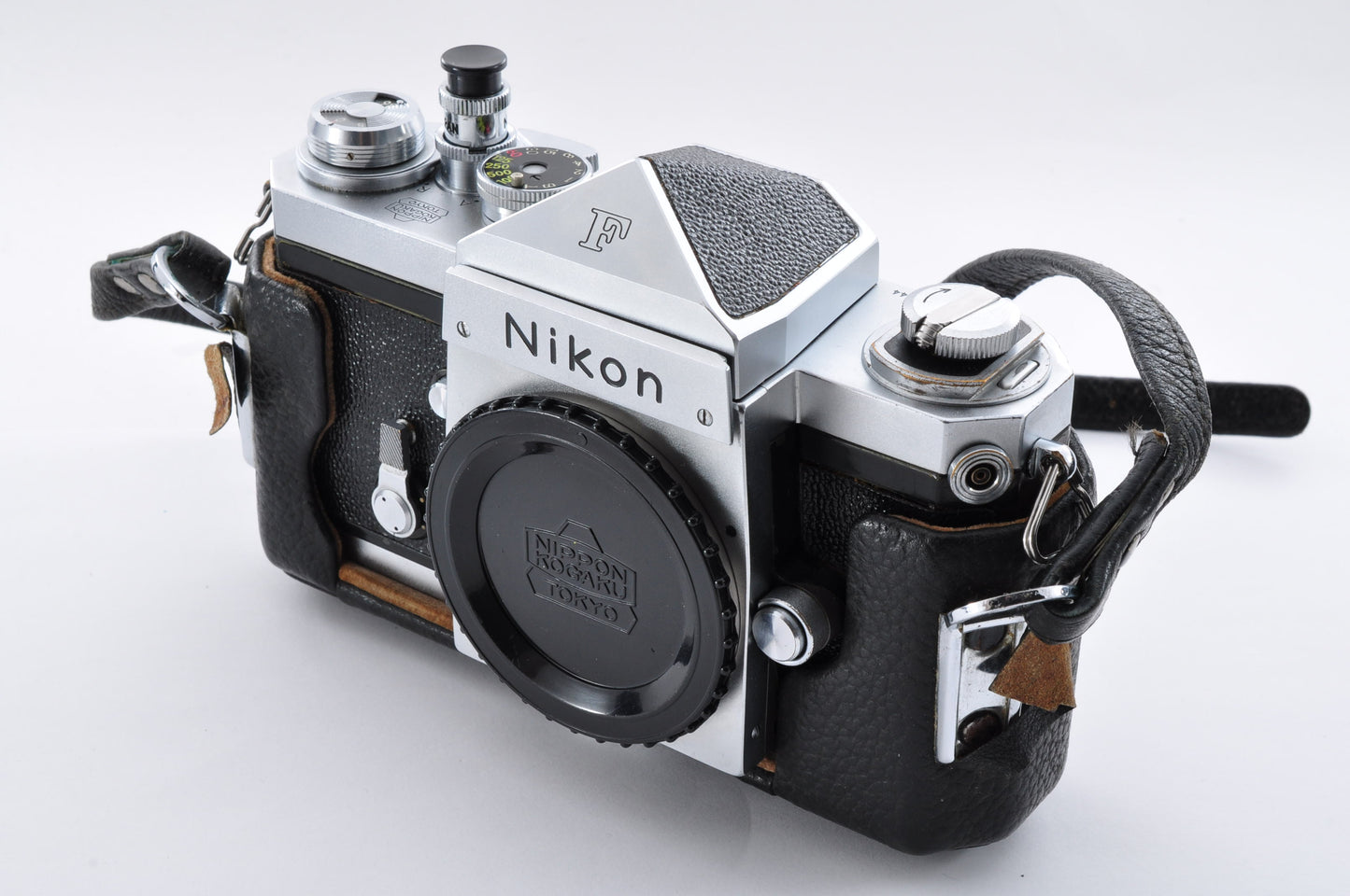 Nikon F Eye Level Silver S/N6404544 Early model Mt Fuji Mark 35mm SLR Film Camera From Japan