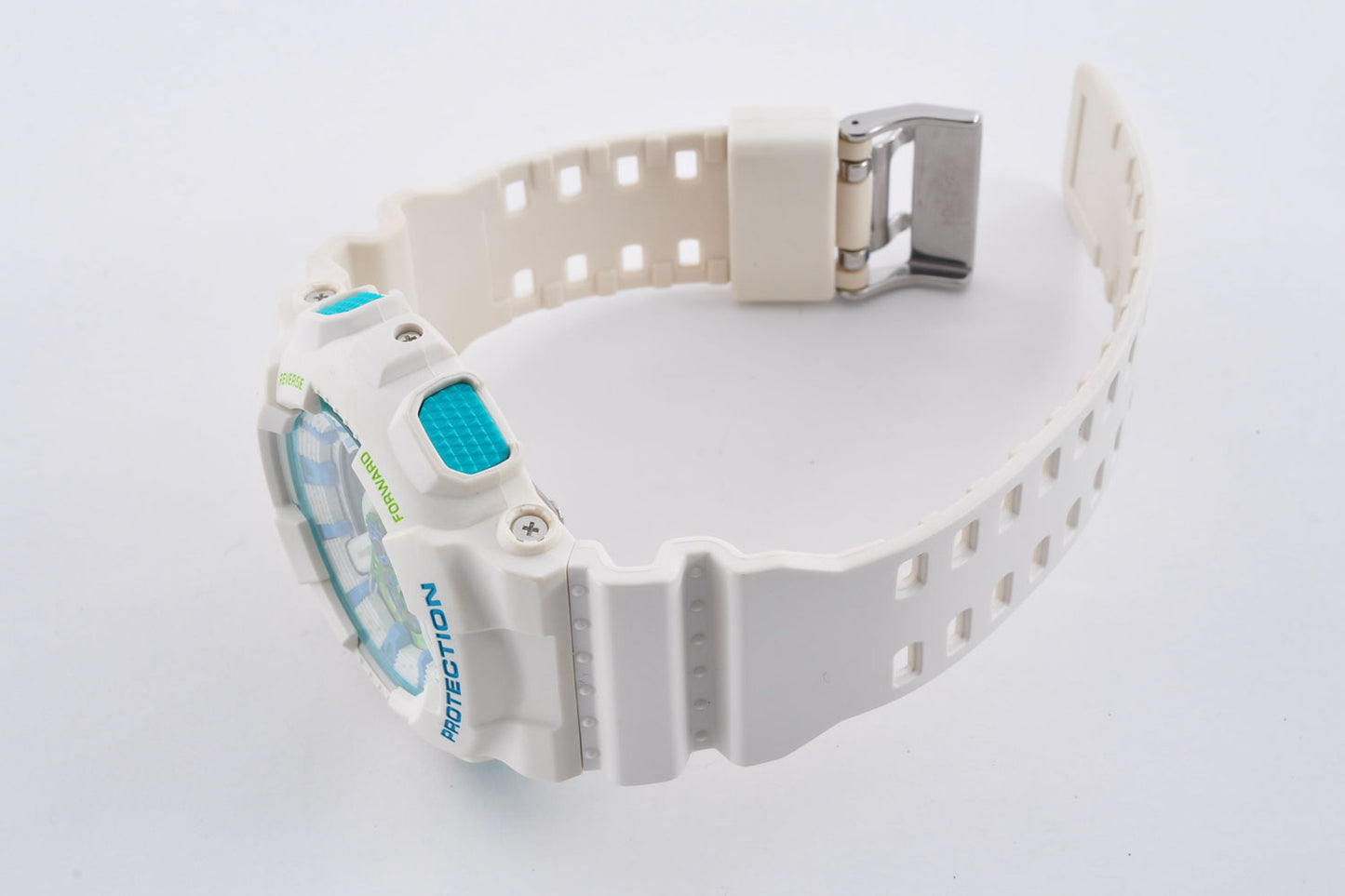 Casio G-Shock GA-110WG-7AJF White Blue Green Men's Watch 5146 Used From Japan