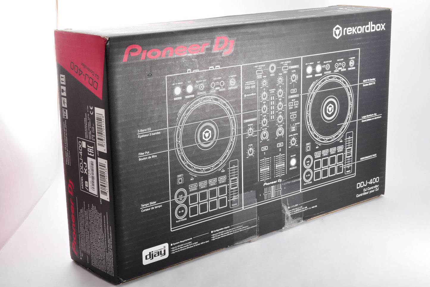 Pioneer DDJ-400 DJ Controller 2ch Channel Rekordbox w/Original Box DustCover USBcable Made In Malaysia 2019 Used From Japan #SLMP175087NN