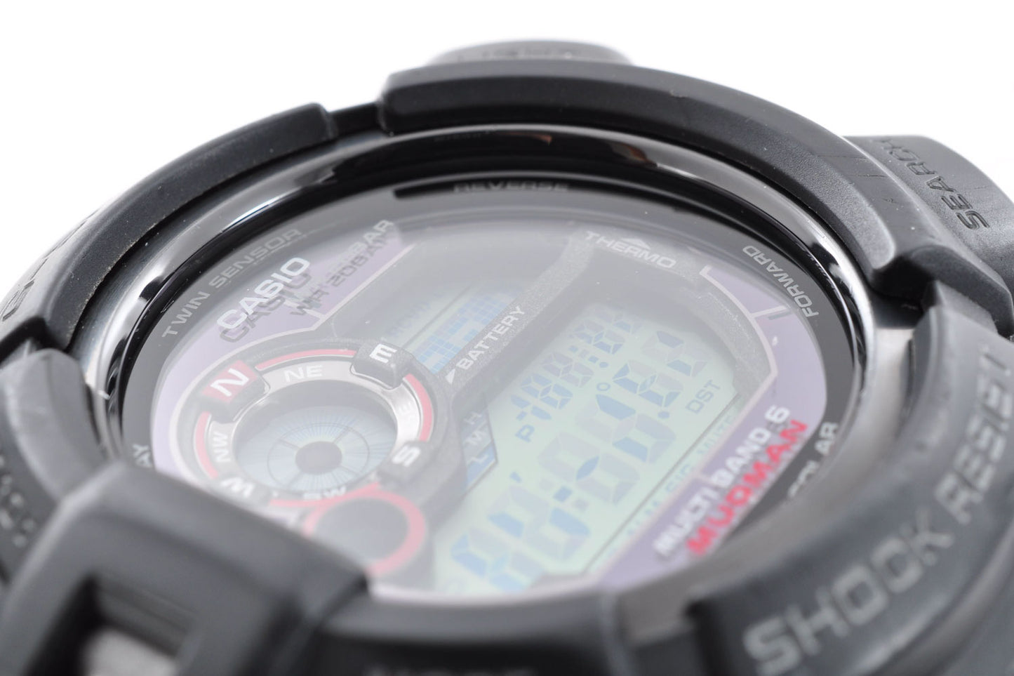 Casio G Shock GW-9300-1JF MUDMAN Black Wave ToughSolar Carbon Watch 3260 Used From Japan