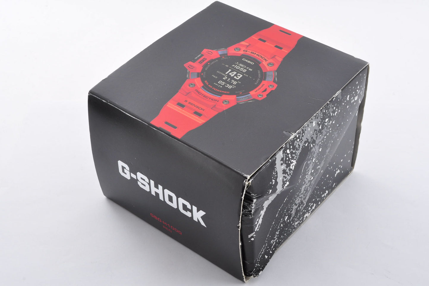CASIO G-SHOCK G-SQUAD GBD-H1000-4JR Red Solor GPS Men's Watch 3475 Used From Japan