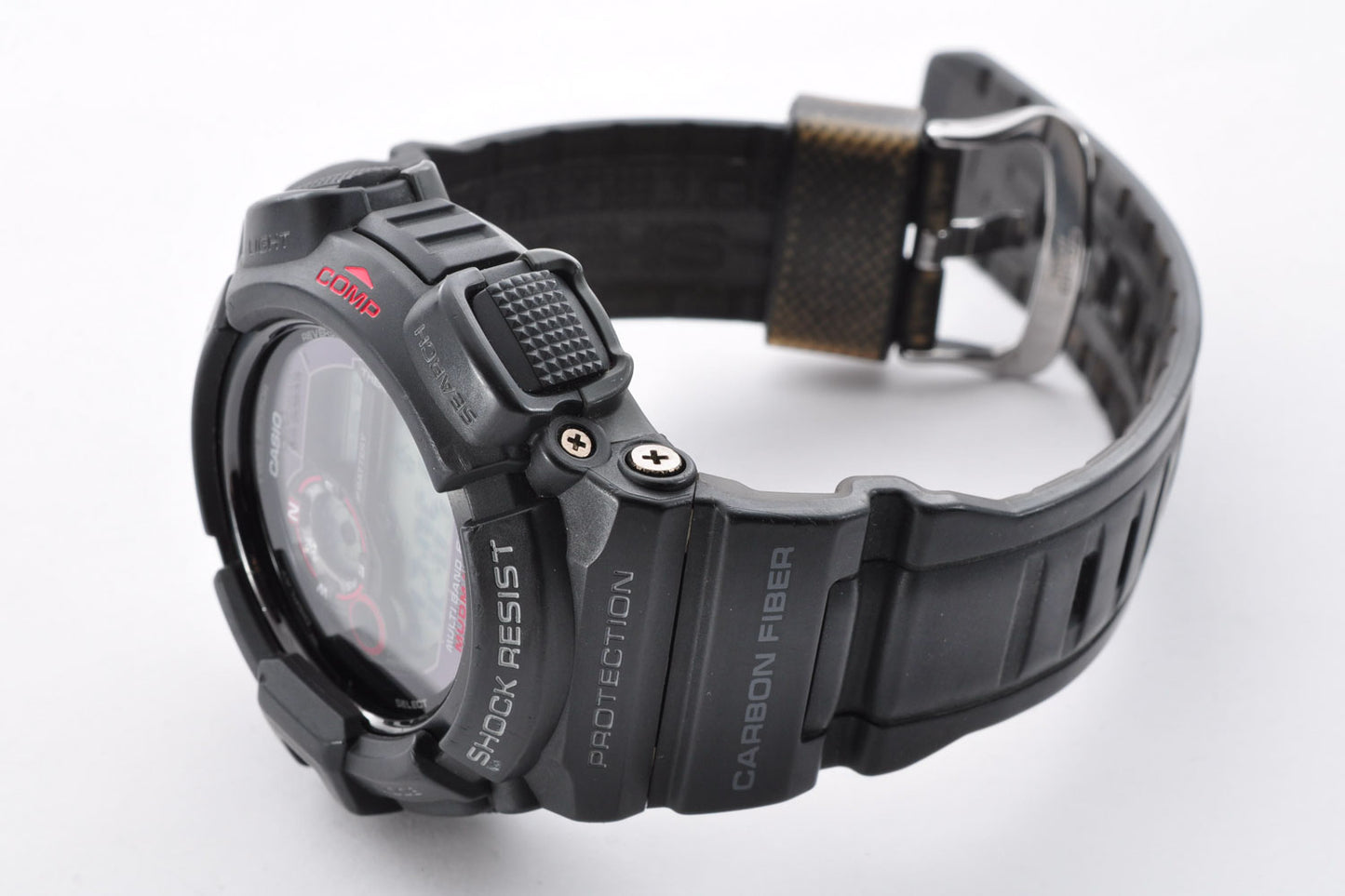 Casio G Shock GW-9300-1JF MUDMAN Black Wave ToughSolar Carbon Watch 3260 Used From Japan