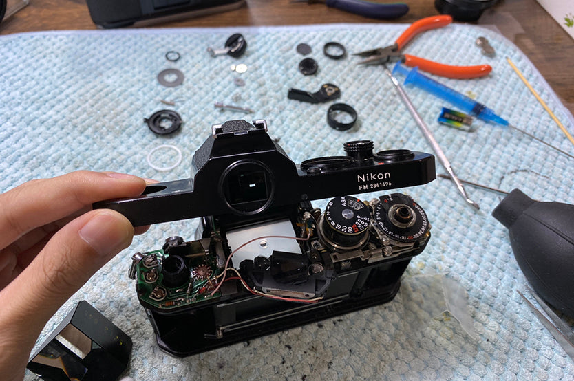 Nikon FM Black Maintained Meter Works 35mm SLR Film Camera Body From Japan #2341496