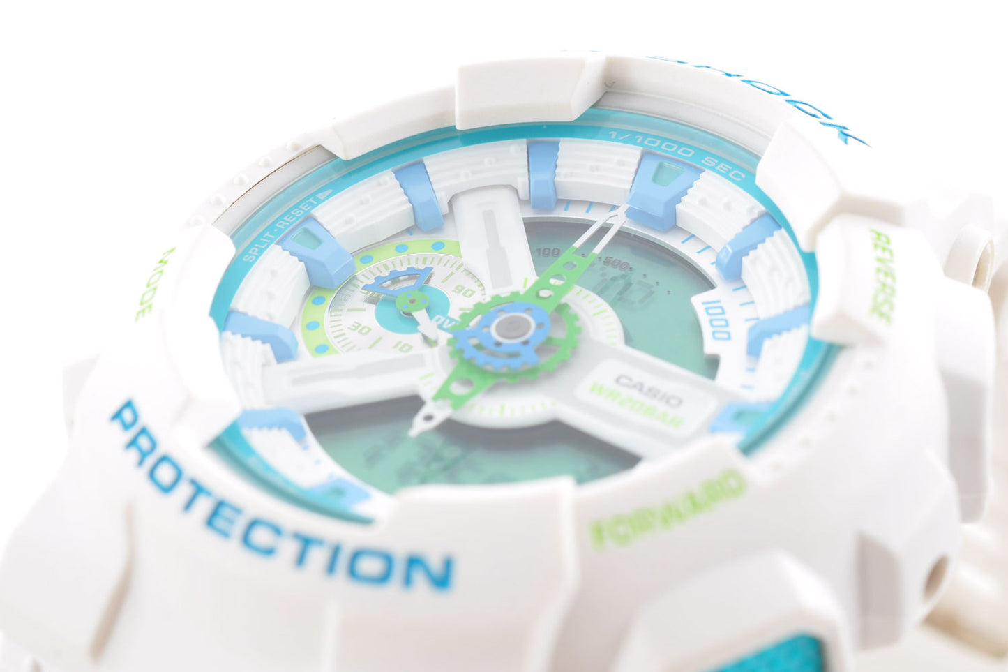 Casio G-Shock GA-110WG-7AJF White Blue Green Men's Watch 5146 Used From Japan