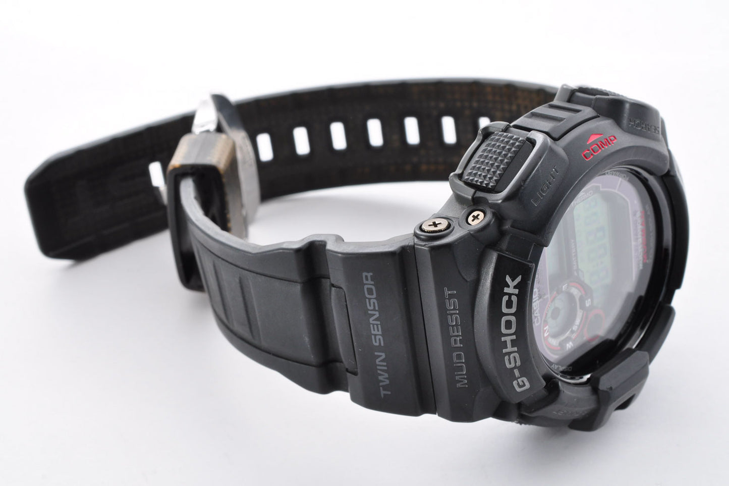 Casio G Shock GW-9300-1JF MUDMAN Black Wave ToughSolar Carbon Watch 3260 Used From Japan