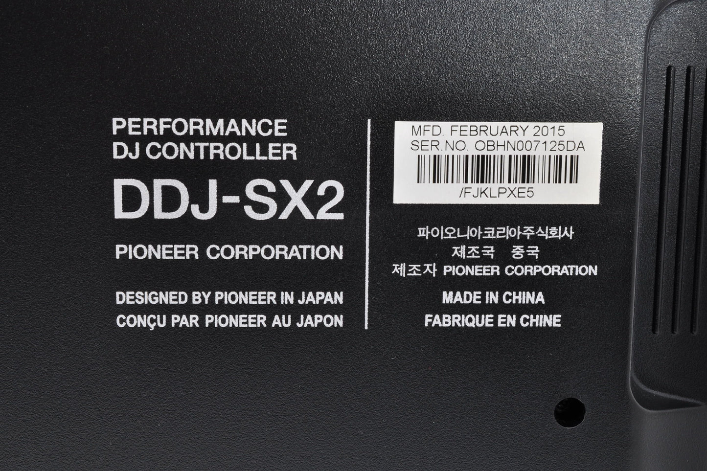 Pioneer DDJ-SX2 4-Channel Serato Digital Performance DJ Controller w/Adapter Used From Japan #OBHN007125DA