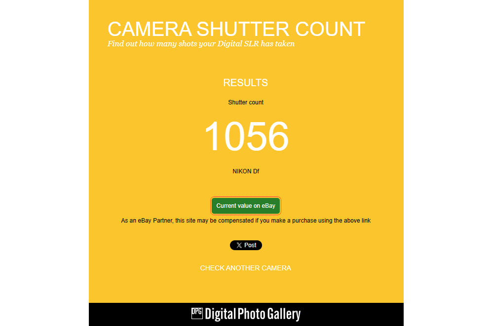 Nikon Df Silver Mint SC:1056 16.2MP Digital SLR Camera Body Only w/Box From Japan #2016022