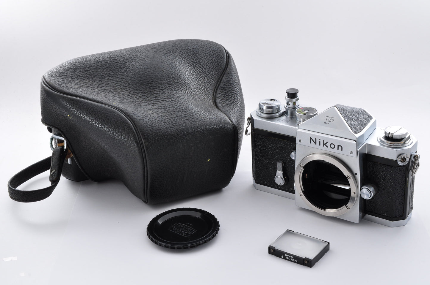 Nikon F Eye Level Silver S/N6404544 Early model Mt Fuji Mark 35mm SLR Film Camera From Japan