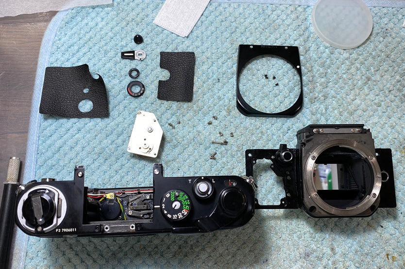 Nikon F2 Photomic A Black Maintained Meter Works DP-11 SLR Film Camera From Japan #7906011
