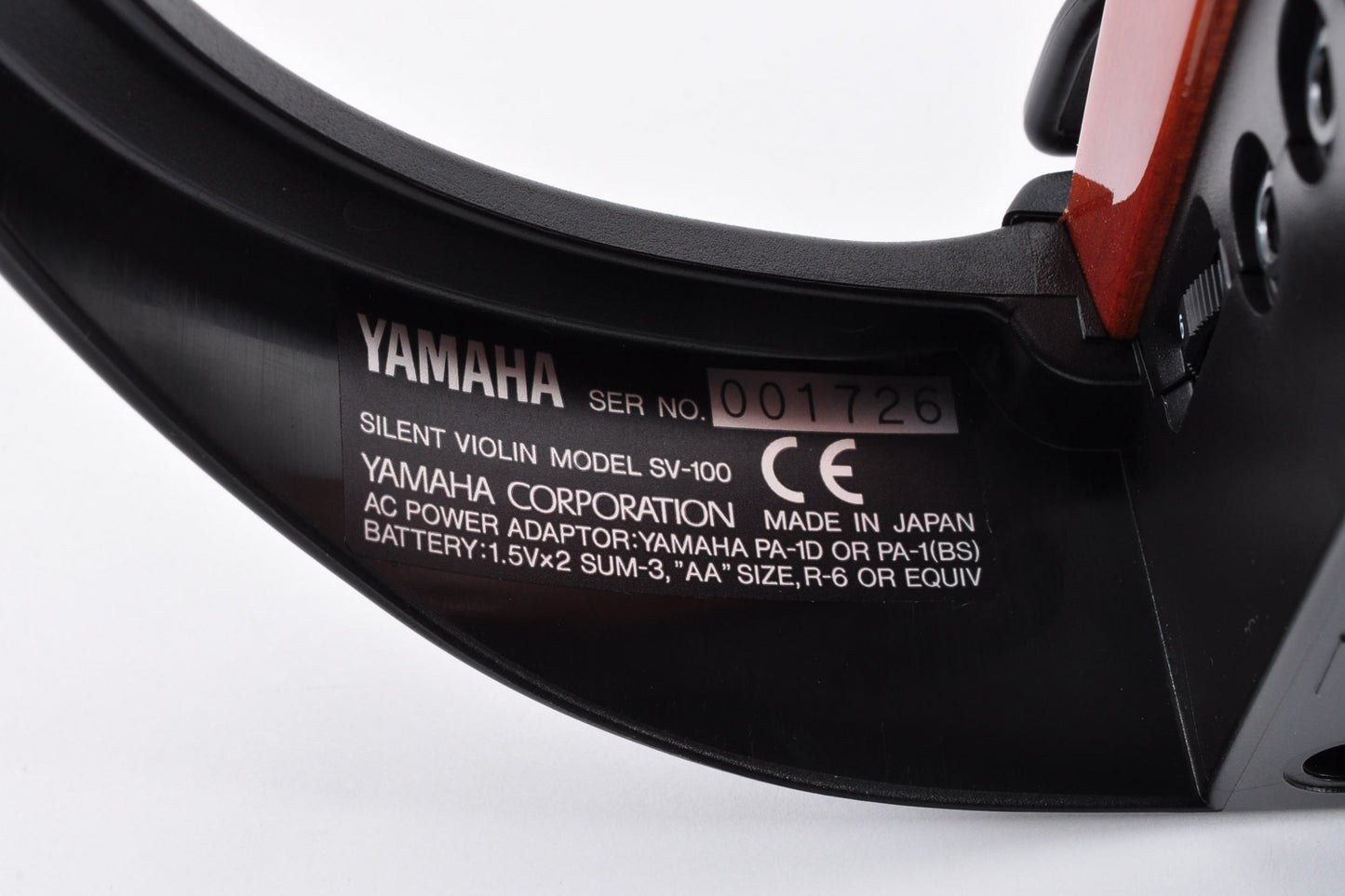 Yamaha SV-100 Electric Silent Violin Used w/Adapter Bow Case Used From Japan #1726