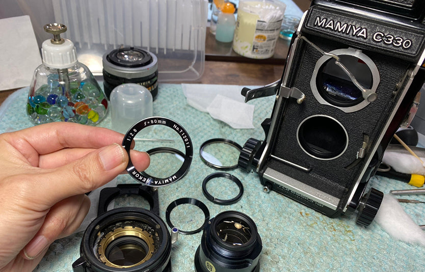 Mamiya C330 Pro Sekor 80mm f/2.8 Blue Dot Maintained TLR Camera From Japan #D24348