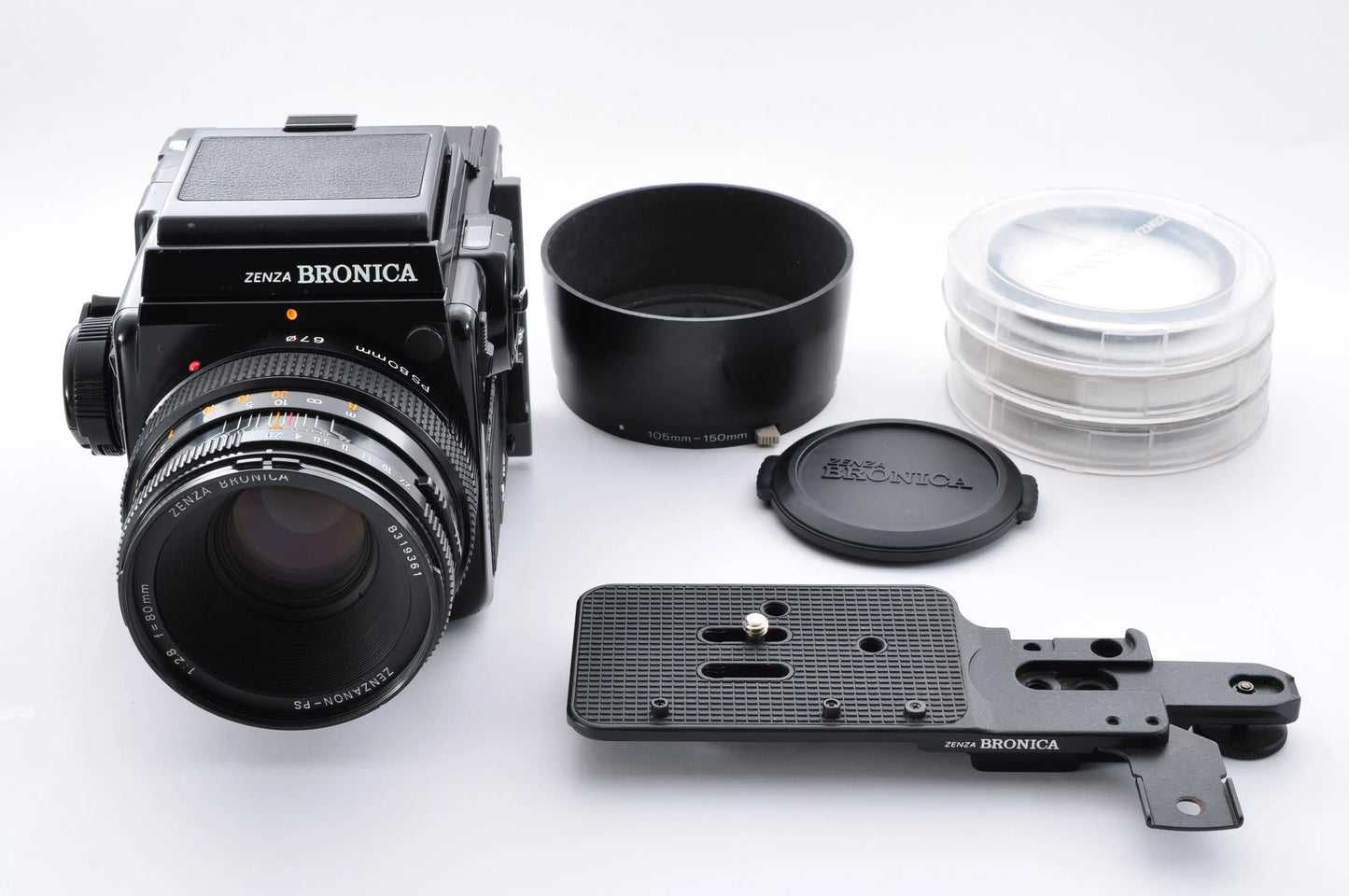 Zenza Bronica SQ-Ai Waist Level Finder Zenzanon-PS 80mm f/2.8 From Japan #85