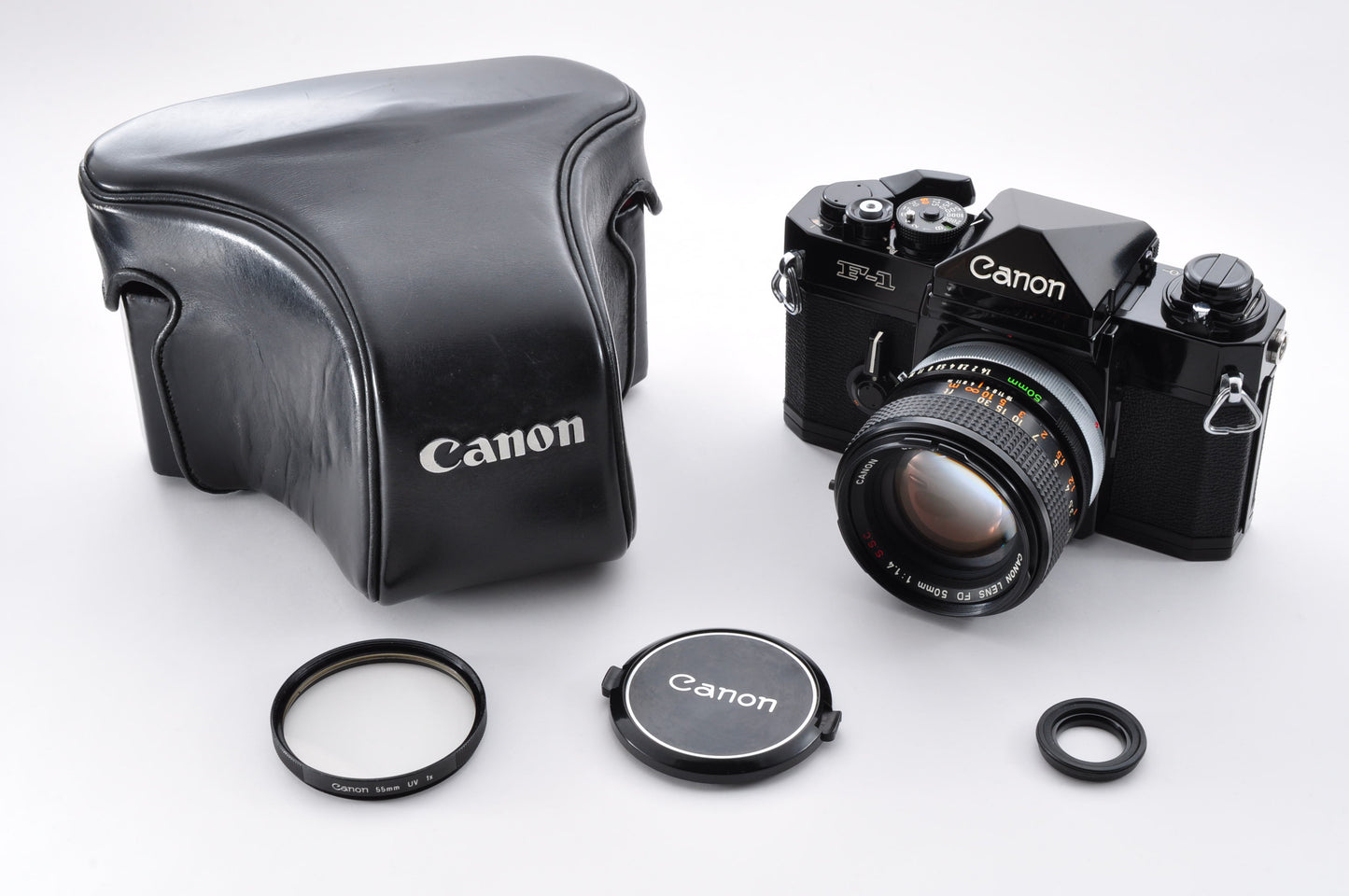 Canon F-1 Late model Maintained SLR 35mm Film Camera FD 50mm f/1.4 SSC "〇" From Japan #584659