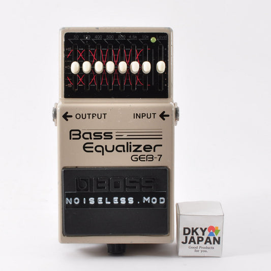 Boss GEB-7 Modified Noiseless For Bass Equalizer Pedal Made in Taiwan 2007 Mod Used From Japan #GV85848