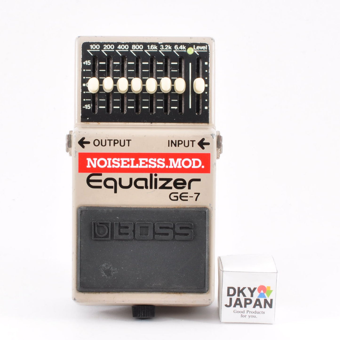Boss GE-7 Modified Noiseless Equalizer PSA.OK Made In Taiwan 1993 Effects Pedal Used From Japan #AF29558