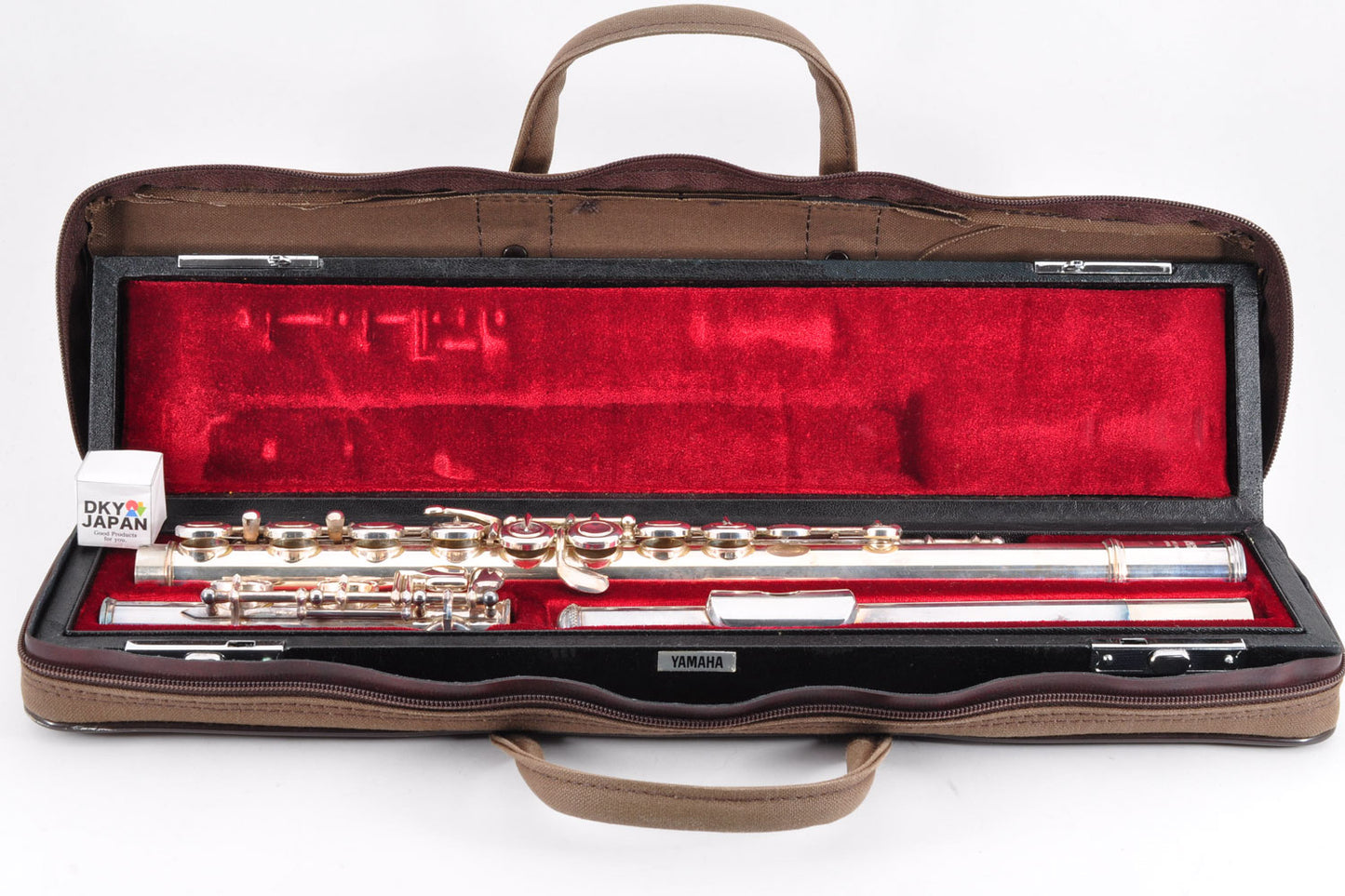 Yamaha YFL-351 Flute Silver Made in Japan w/Case Used From Japan #002196