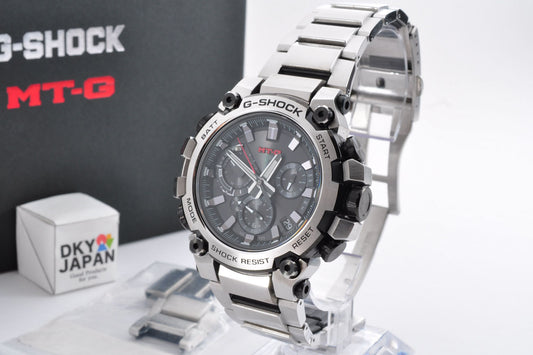 CASIO G-SHOCK MTG-B3000D-1AJF Silver Bluetooth Solar Men's Watch 5672 Used From Japan
