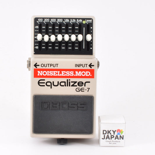 Boss GE-7 Modified Noiseless Equalizer Made in Japan 1986 Guitar Effects Pedal Used From Japan #739400