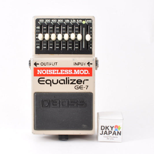 Boss GE-7 Modified Noiseless Equalizer Made In Taiwan 1995 PSA.OK Guitar Effects Pedal UsedJ From Japan #DH22866