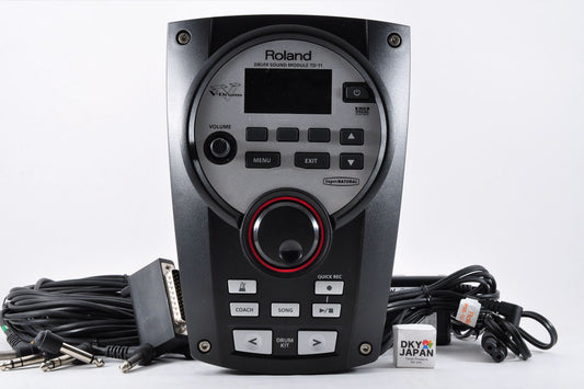 Roland TD-11 Drum Sound Module V-Drum w/Adapter Connnect Cable Used From Japan #P9G0660
