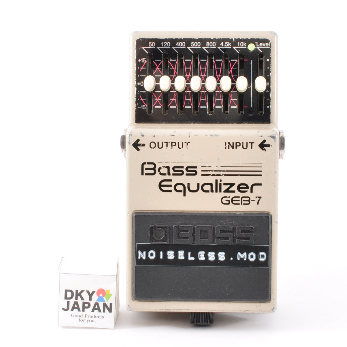 Boss GEB-7 Modified Noiseless For Bass Equalizer Pedal Made in Taiwan 2004 Mod Used From Japan #ES68068