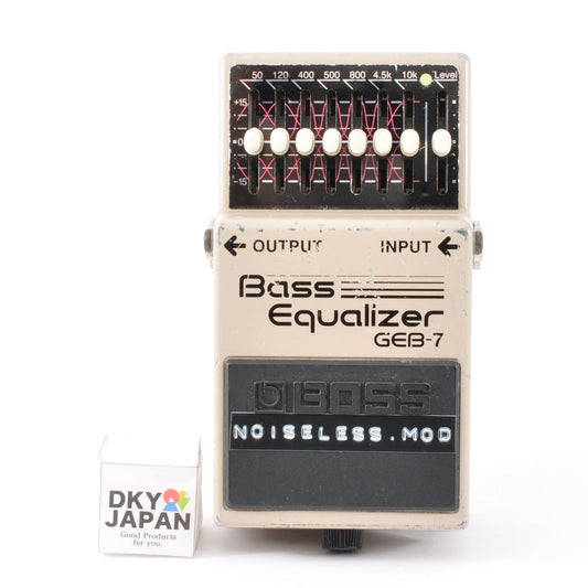 Boss GEB-7 Modified Noiseless For Bass Equalizer Pedal Made in Taiwan 2004 Mod Used From Japan #ES68068