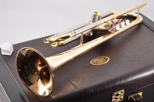 Yamaha YTR-800G Trumpet Bb Musical instrument w/Hardcase Gold Brass Used From Japan #202333