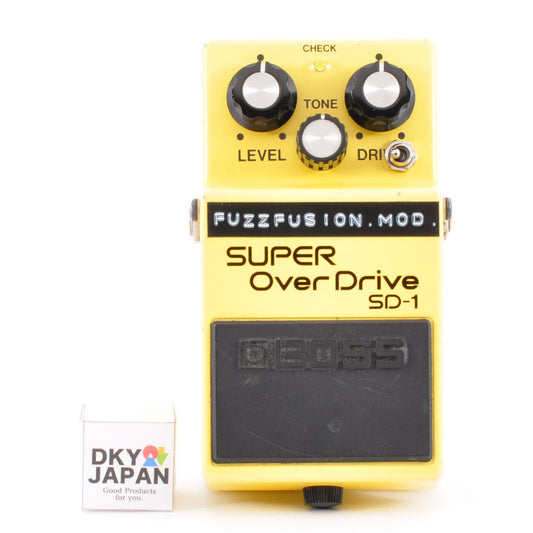 Boss SD-1 Modified FuzzFusion SuperOverdrive Clipping 1N34A&LED3mm Used From Japan #OP64373