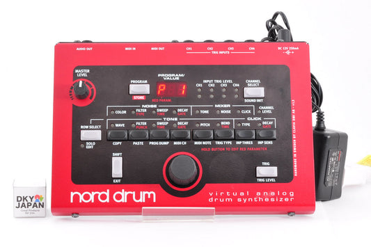 Nord Drum V1 Virtual Analog Drum Synthesizer w/Adapter Used From Japan #DB11108