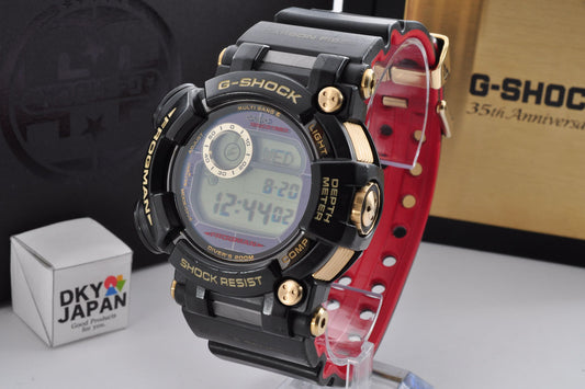 Casio G-Shock GWF-D1035B-1 Frogman Gold 35th Anniversary Watch w/Box 3445 Used From Japan