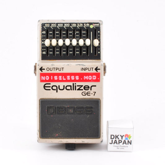 Boss GE-7 Modified Noiseless Equalizer PSA.OK Made In Taiwan 1992 Effects Pedal Used From Japan #ZD60795