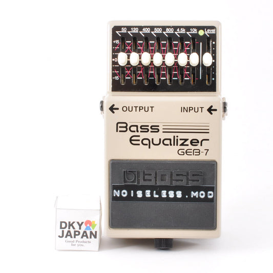 Boss GEB-7 Modified Noiseless For Bass Equalizer Pedal Made in Taiwan 2004 Mod Used From Japan #ES68068
